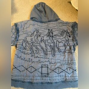 Free people quilted hoodie